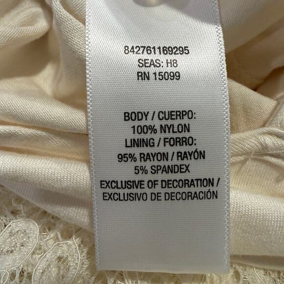 Ivory Lace Victorian Long Sleeve High Neck Blouse Cottage Boho Coquette Small - Picture 8 of 11